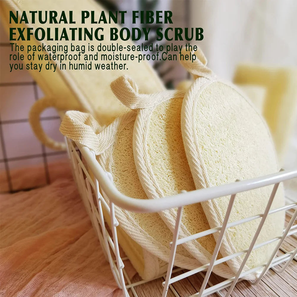 6 pieces, 3 pieces, 1 piece of loofah sponge bath towel - loofah bath towel - essential tool for home bathing