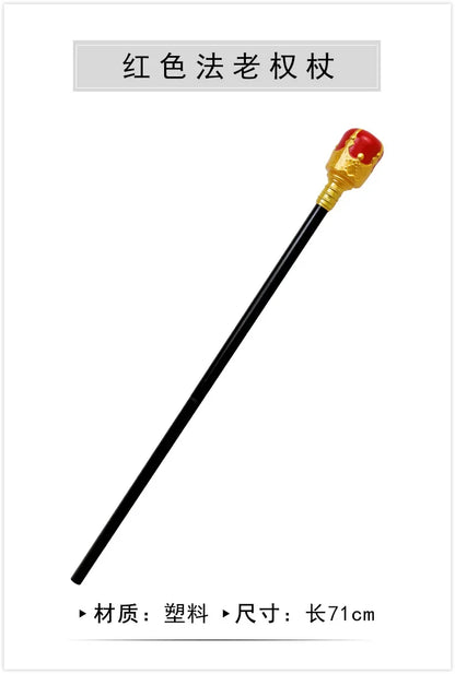 Pharaoh's Scepter Prop – Egyptian King Staff for Cosplay & Masquerade