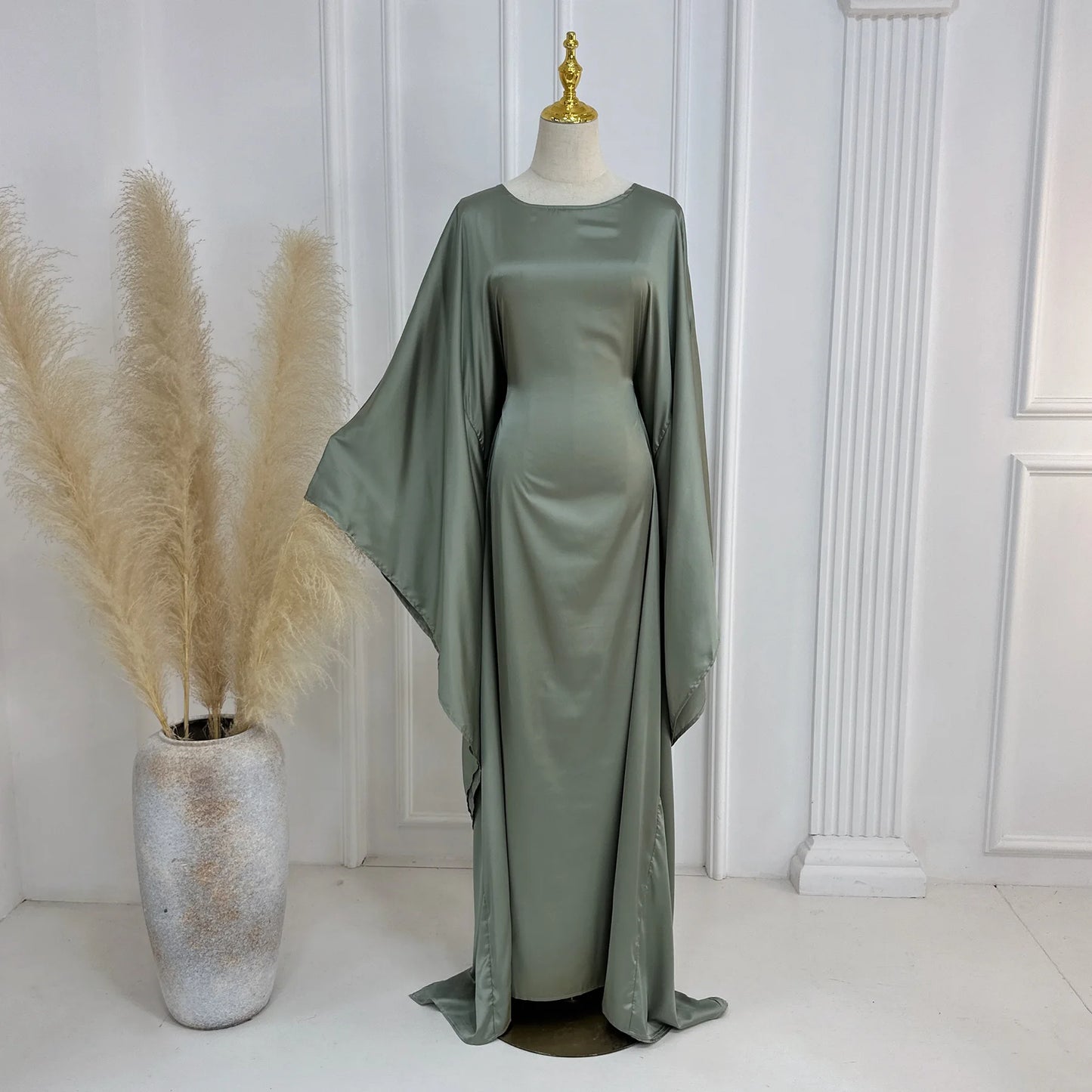 Closed Batwing Abaya Women Muslim Dress Turkish Islamic Dress Women 2024 For Party Kebaya Kaftan Turkey Caftan Marocain Femme