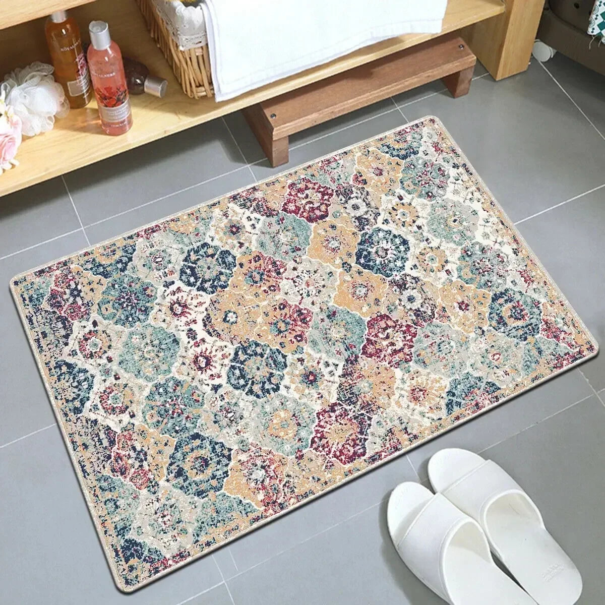 Aladdin Pattern Door Mat Non Slip Living Room Carpet Washable Bedroom Kitchen Hallway Home Decoration Sofa Table Area Rugs