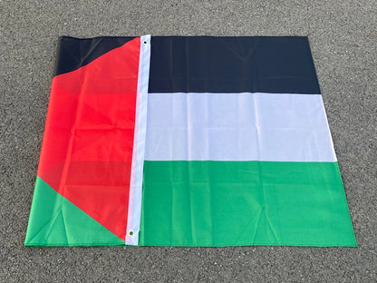 aerlxemrbrae Large Palestine Flag 60*90cm   /150 x 90cm hanging High Quality Polyester Gaza Palestinian banner