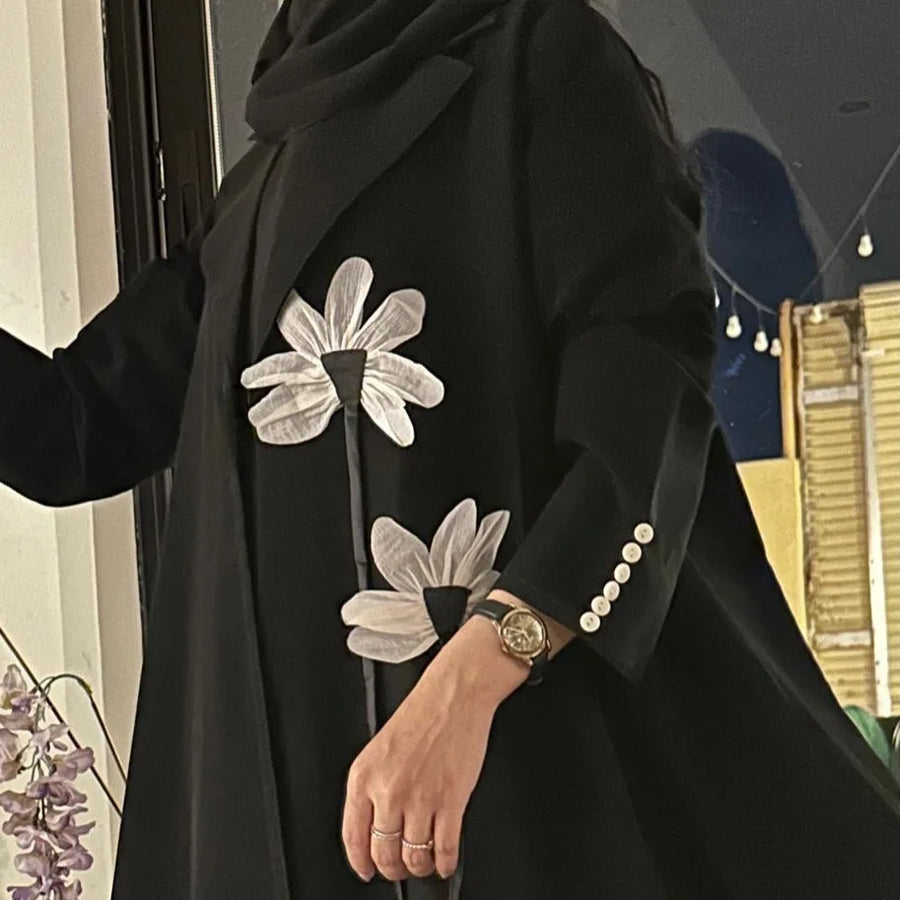 Floral Breeze – Flower Kimono Abaya for the Muslim Woman in America