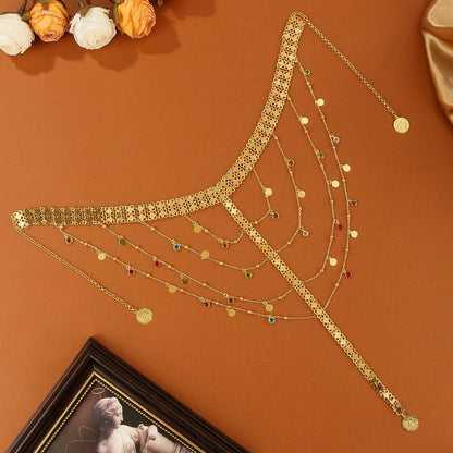 Crown of the East – Gold Coin Headdress for the Arab Bride in America
