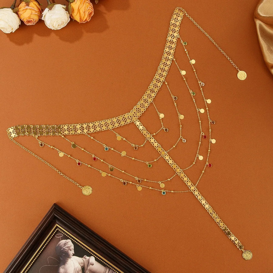 Crown of the East – Gold Coin Headdress for the Arab Bride in America