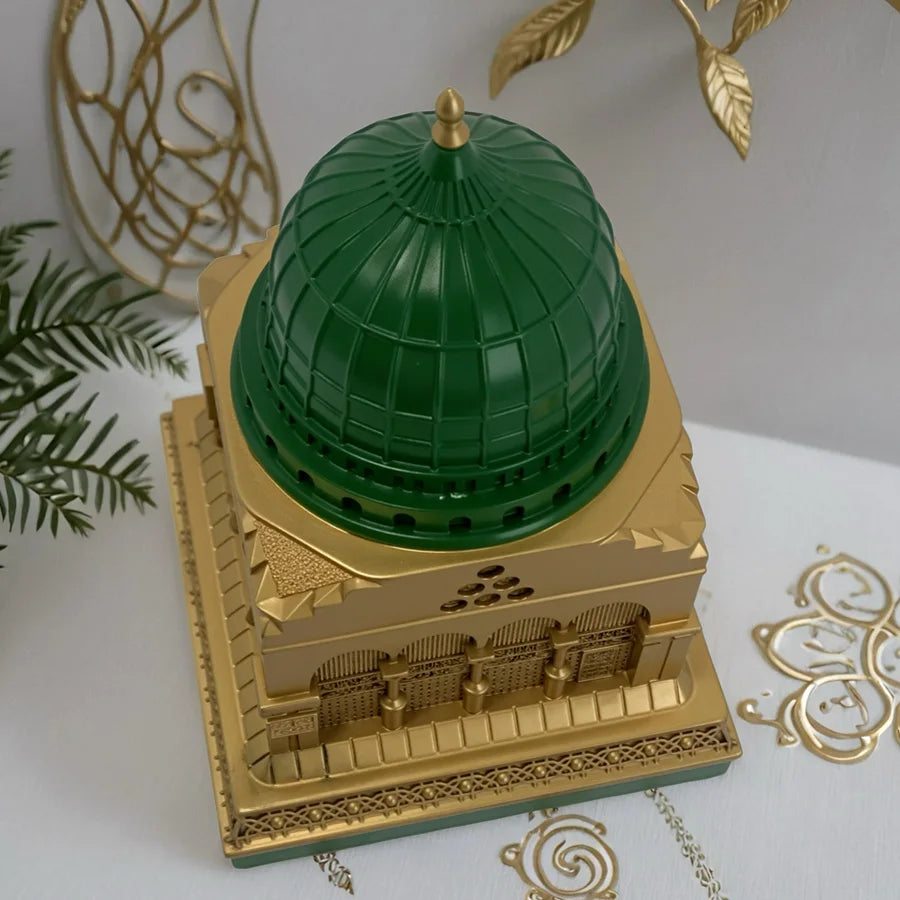 The Green & Gold Mosque – Islamic Architectural Replica Decor