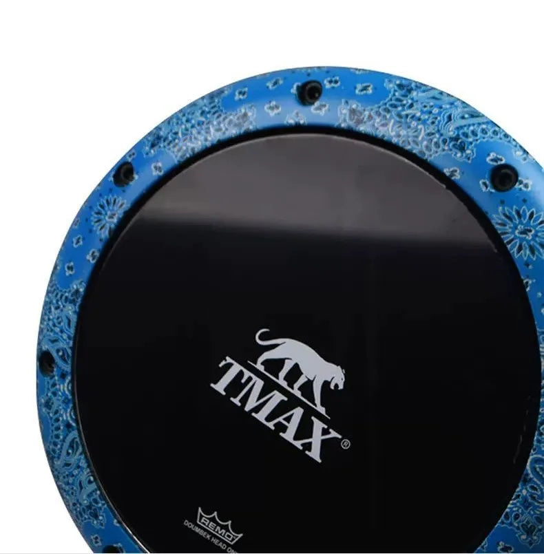 Adults Doumbek Professional Tambourine Aluminium Darbuka Meditation Portable Drums Instrument with Bag Percussion Accessories