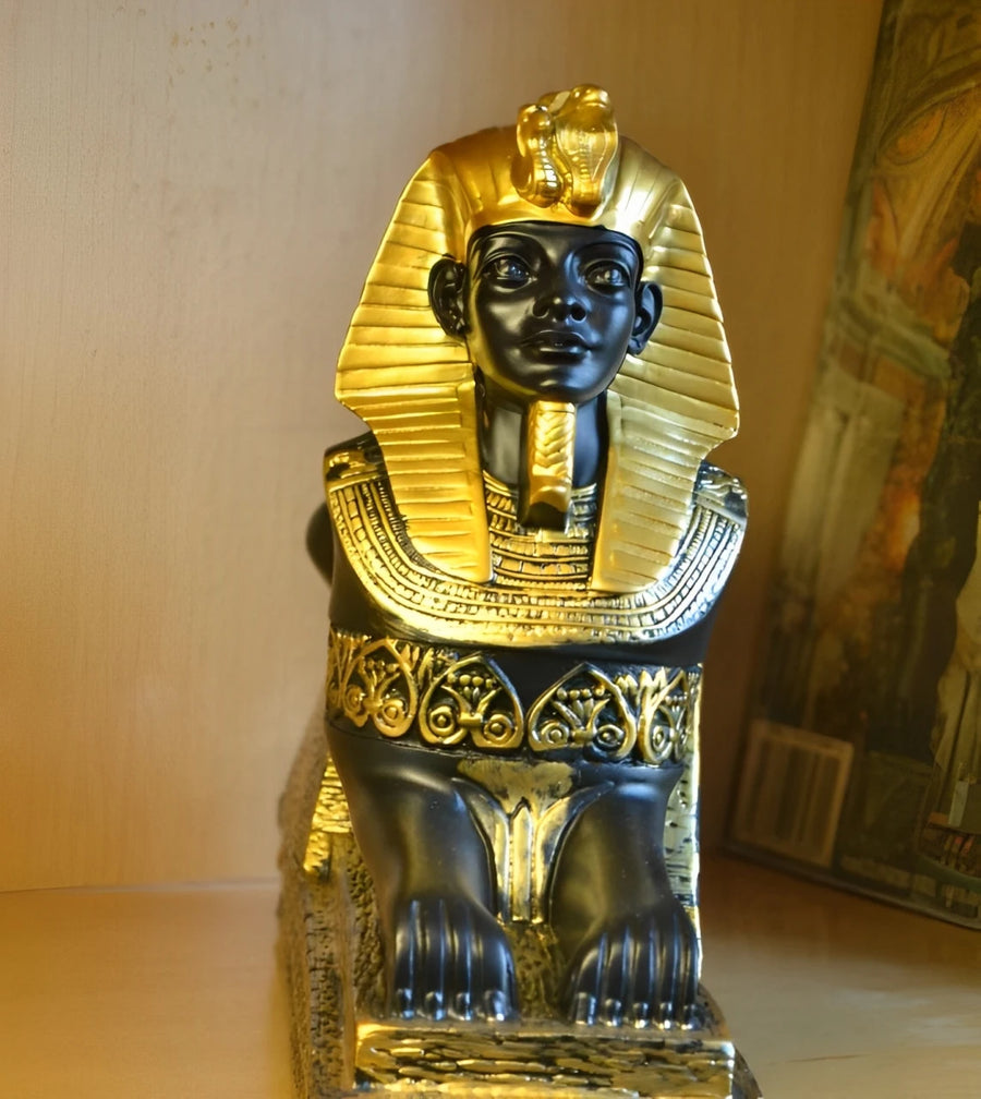Sphinx Resin Statue – Ancient Egyptian Desktop Decor & Travel Souvenir
