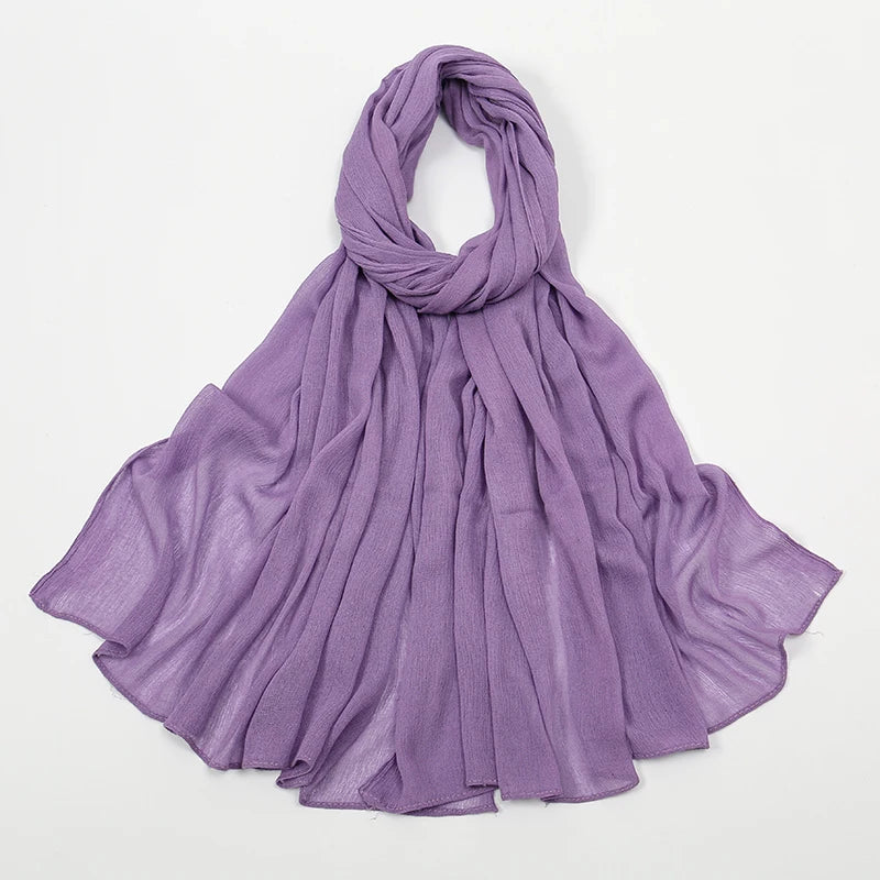 The Crinkle Rayon Hijab – Effortless Elegance, All-Day Comfort