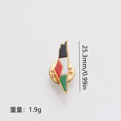 YQ Stainless Steel Palestine Brooch For Badge Accessories