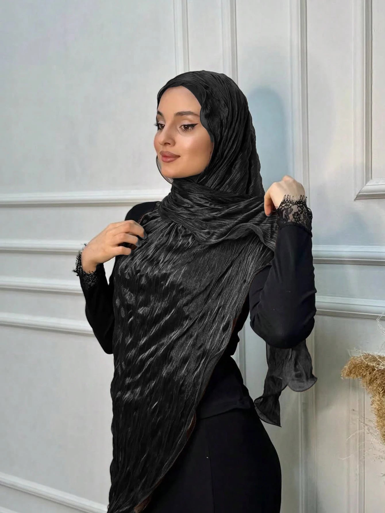 The Wavy Edge Hijab – Elegance with Every Fold