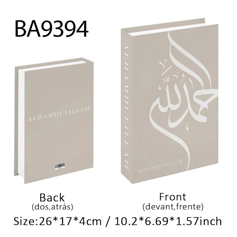 Kaaba Mosque Arch Moroccan Islamic Decorative Books Storage Box Fake Book Coffee Table Living Room Interior Home Decor Quran