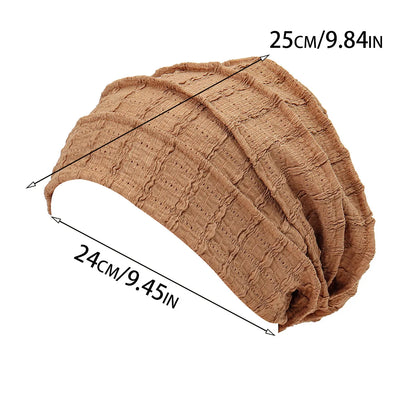 Women Soft Strech Beanie Chemo Cap Solid Color Bonnet Inner Hijabs Cap Muslim Head Wraps Femme Wrap Head Turban Hat