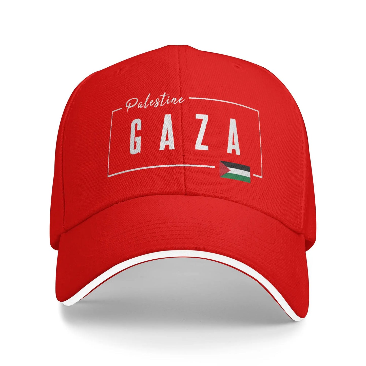 Summer Casual Baseball Cap Gaza Palestine Flag Outdoor Sport Trucker Hat For Unisex-Teens Adjustable  y2k Funny Snapback Cap