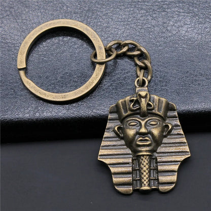 Eye of Horus & Pharaoh Keyring – Egyptian Charm, Creative Gift Accessory