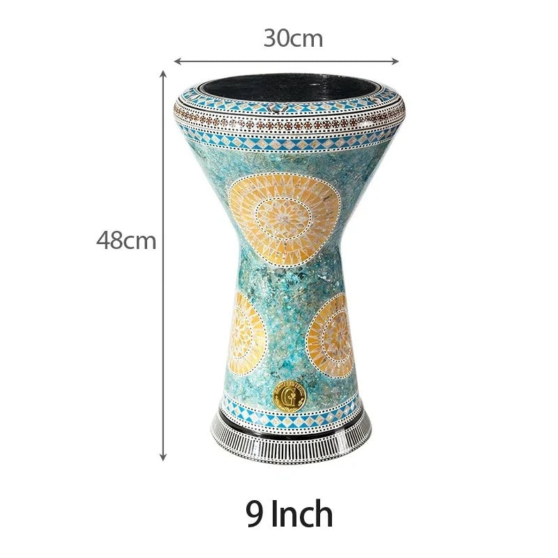 Middle Eastern drum Darbuka Arabic drum Handclapped percussion instruments Made in Egypt 8 Inch Aluminum