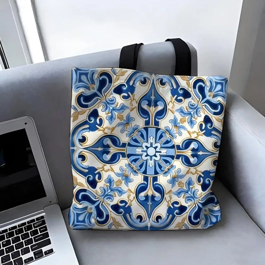 Persian Gardens – Classical Art Pattern Canvas Shoulder Tote