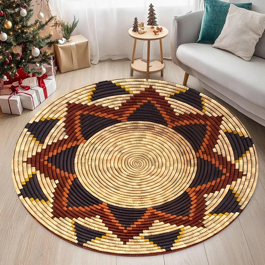 The 3D Mirage – Moroccan Circular Anti-Slip Entrance Rug