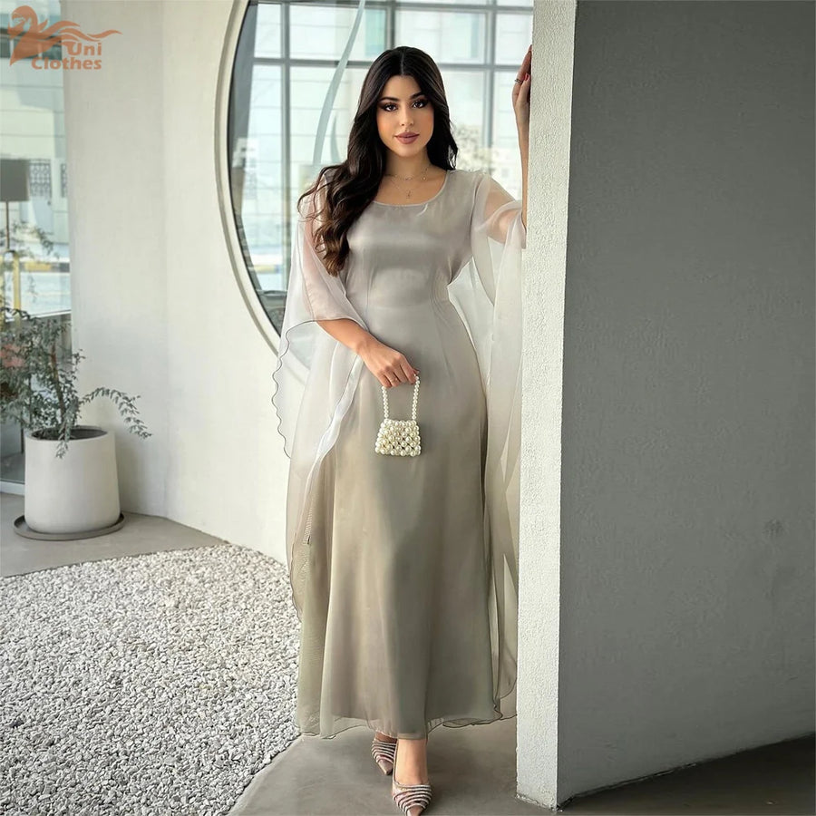 The Batwing Party Kaftan – O-Neck Abaya for the Muslim Woman in America