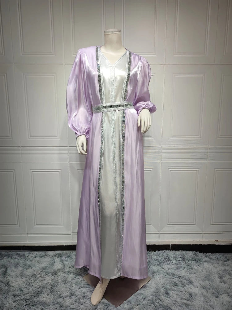 Autumn in Arabia – 2-Piece Button Kaftan Set for the Muslim Woman in America