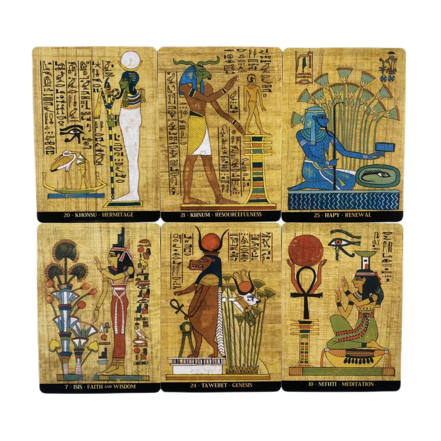 Egyptian Gods Oracle Cards – Ancient Egypt Family Game & Wisdom Deck