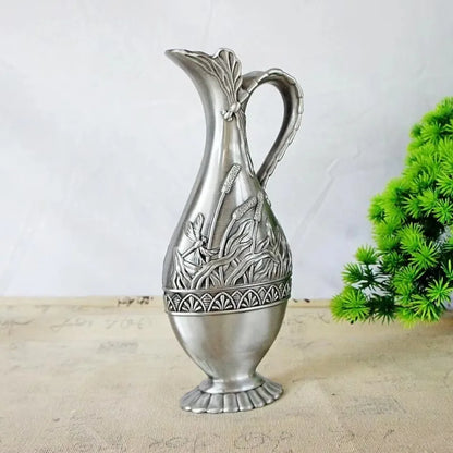 1Pcs Retro Style Flower Vase New Design Metal Brass Vases European Modern Hot Sale Flower Bottle Household Grow Flowers Supplies