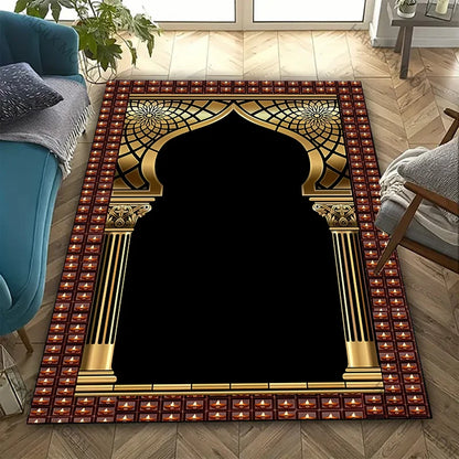 17 Styles Muslim Prayer Carpet Room Living Room Bedroom Sofa Large Area Mat Daily Prayer Soft Carpet Ramadan Gift for Friend