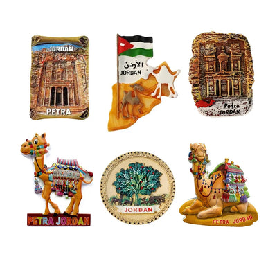 Jordan 3D Fridge Magnet – Tourist Souvenir, Handicraft Magnetic Decor