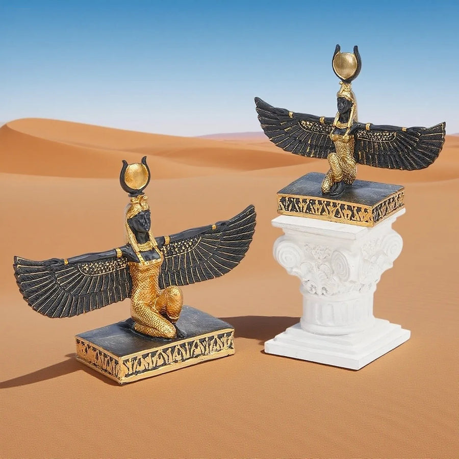 Isis Goddess Resin Statue – Light Luxury Egyptian Decor for Entryway & TV Cabinet