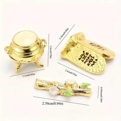 The Ark Of The Covenant Historic Model Replica Gold Plated Home Festive Decorative Figurine Ornament Ancient Egyptian Design