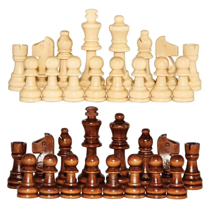 3-in-1 Chess&Backgammon&Checkers Set Wooden Foldable Board Games Set Chessboard Improve Intelligence International Chess Game