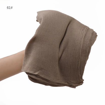 The Crinkle Rayon Hijab – Effortless Elegance, All-Day Comfort