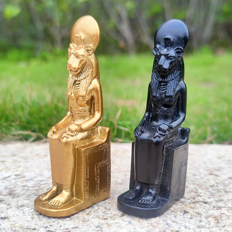 Ra Sun God Resin Statue – Pharaoh, Pyramid & Sphinx Egyptian Ornament