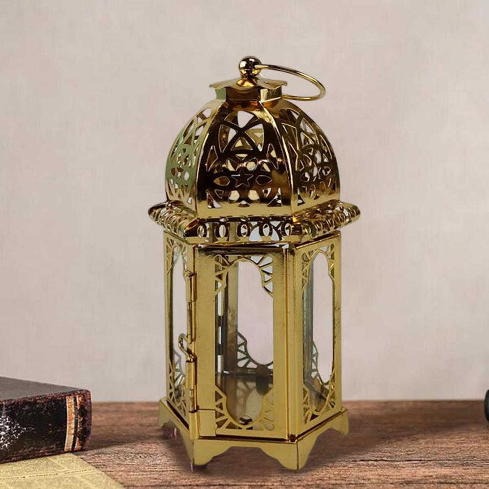 Moroccan European Wind Candlestick Lamp Stand Candle Holder Candlestick Desktop Candlelight Decoration Living Room Tealight