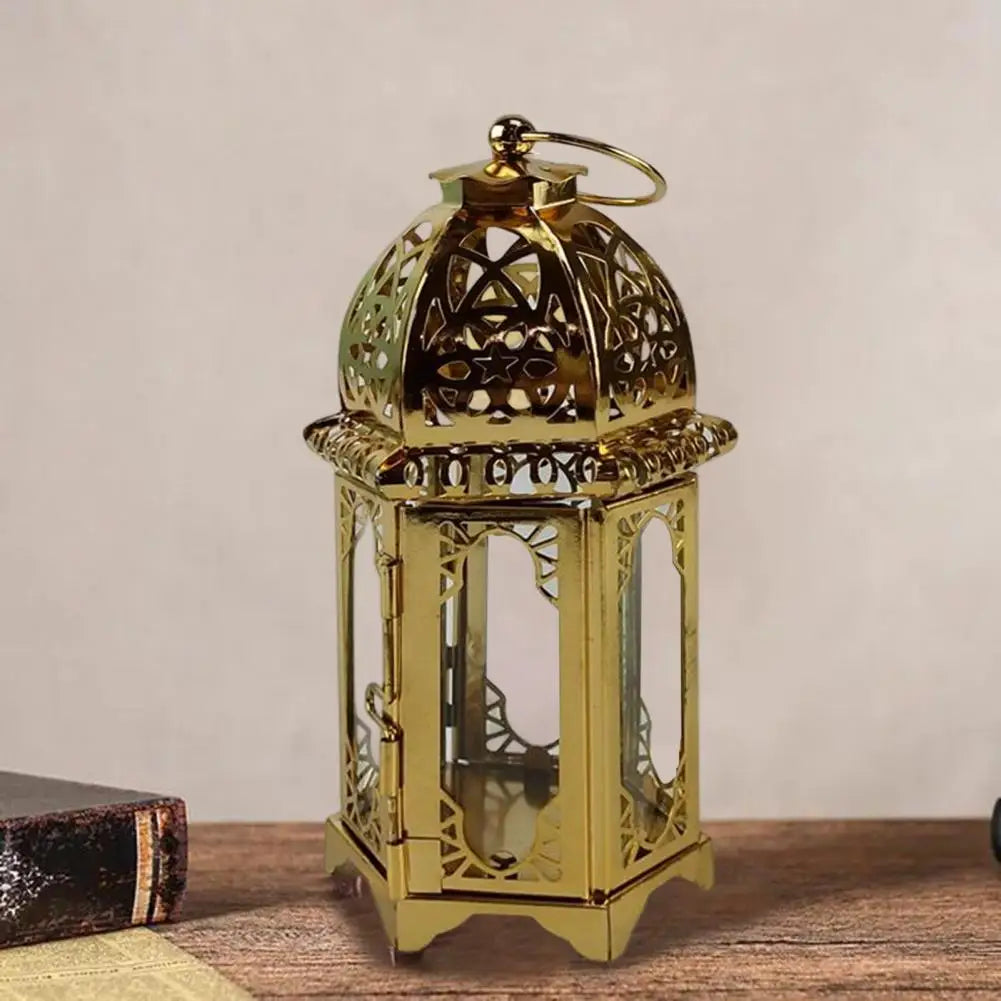 Moroccan European Wind Candlestick Lamp Stand Candle Holder Candlestick Desktop Candlelight Decoration Living Room Tealight