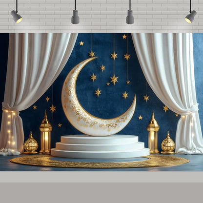 Arabic Aladdin Muslim Gold Mosque Background Fabric Princess Birthday Party Gift Photography Prop Decoration Banner Girl Poster
