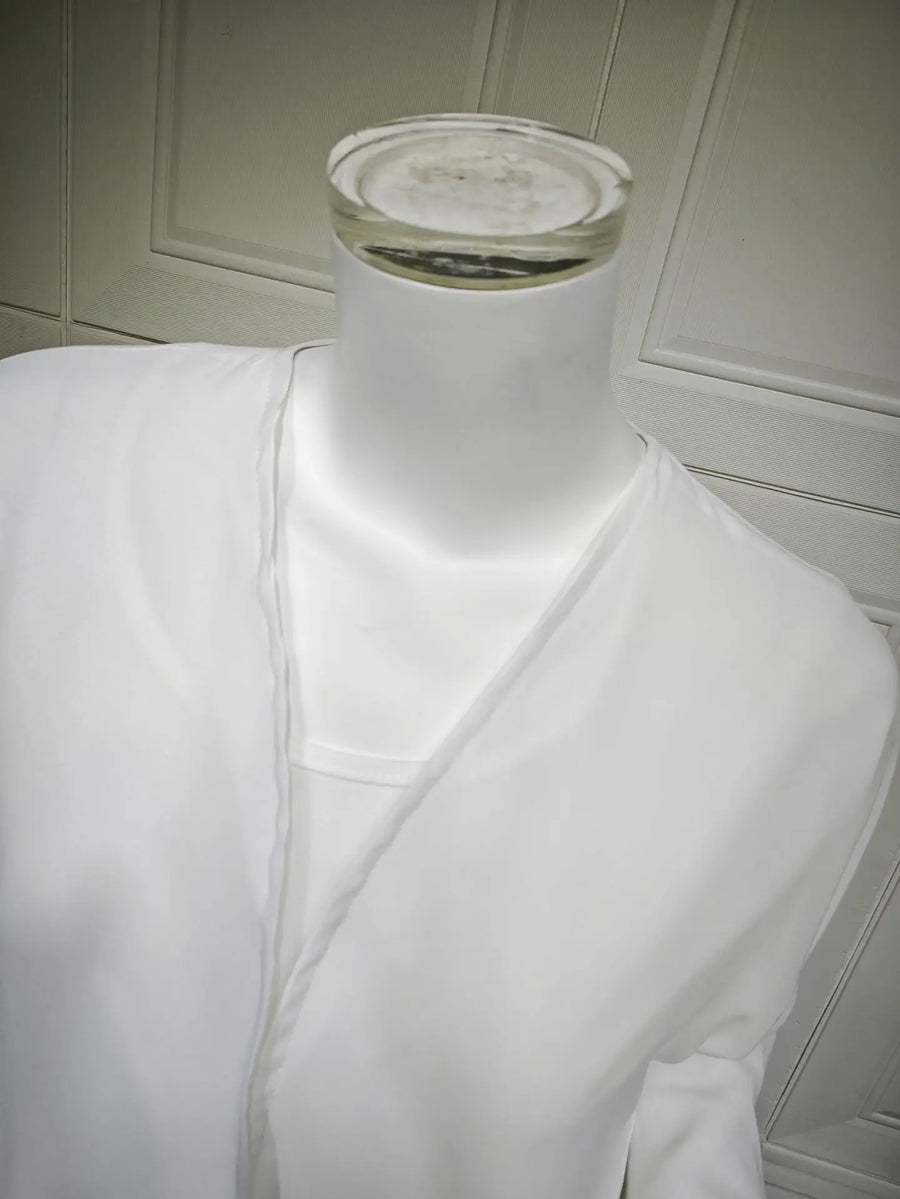 White Purity – The Solid Open Abaya with Hijab for the Muslim Woman in America