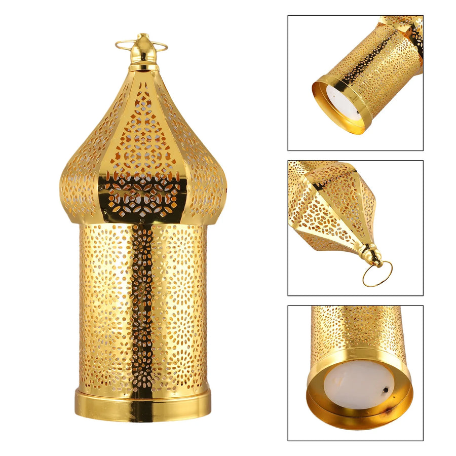The Golden Lantern – Moroccan Hollow Iron Ramadan Light