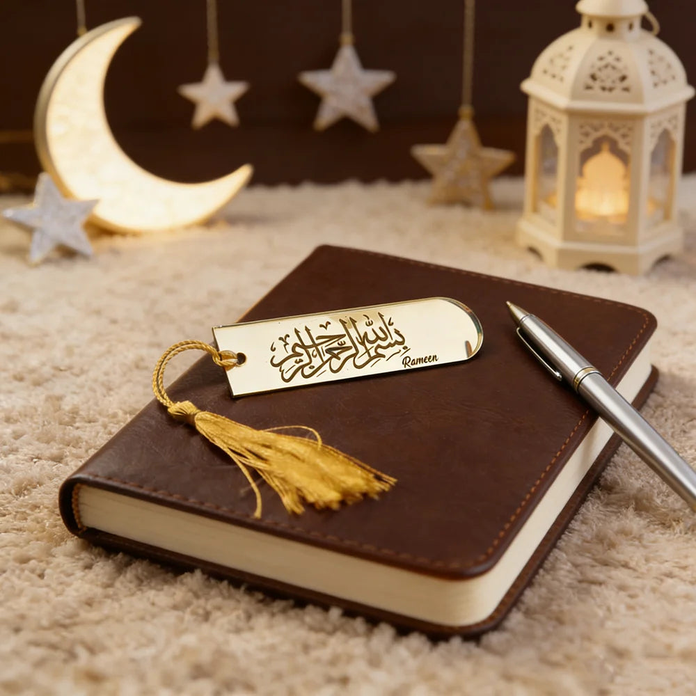 5Pcs Acrylic Bismillah Bookmark Quran Bookmark Party Decor Ramadan Mubarak Eid Al-Fitr Muslim Islamic Kareem Birthday Present