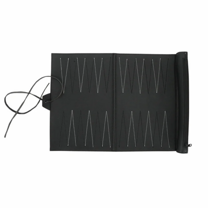 【AA04】Roll Up Backgammon Sets Portable Travel Board Game Set For Adults And Kids Foldable PU Classic Chess Board Roll-Up Easy In
