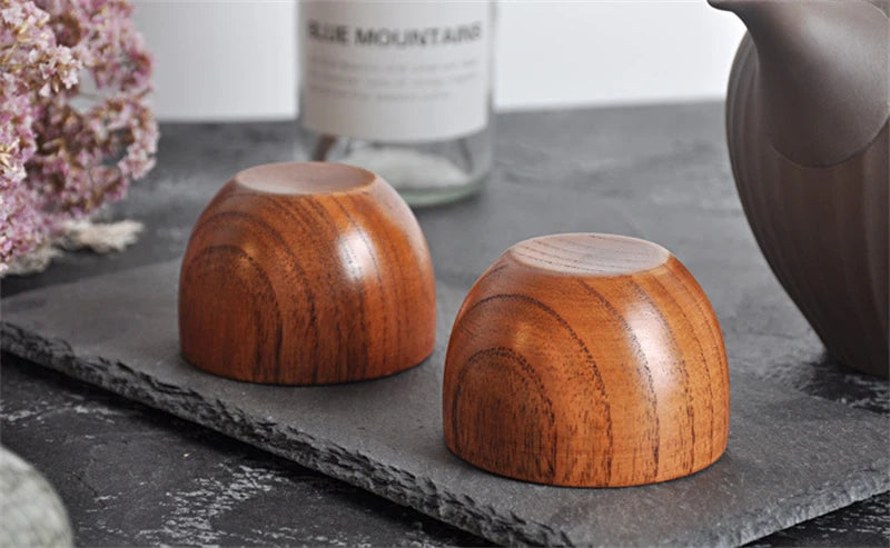 Handmade Spruce Wood Cups – Natural Big Belly Mug for Tea, Coffee & Milk