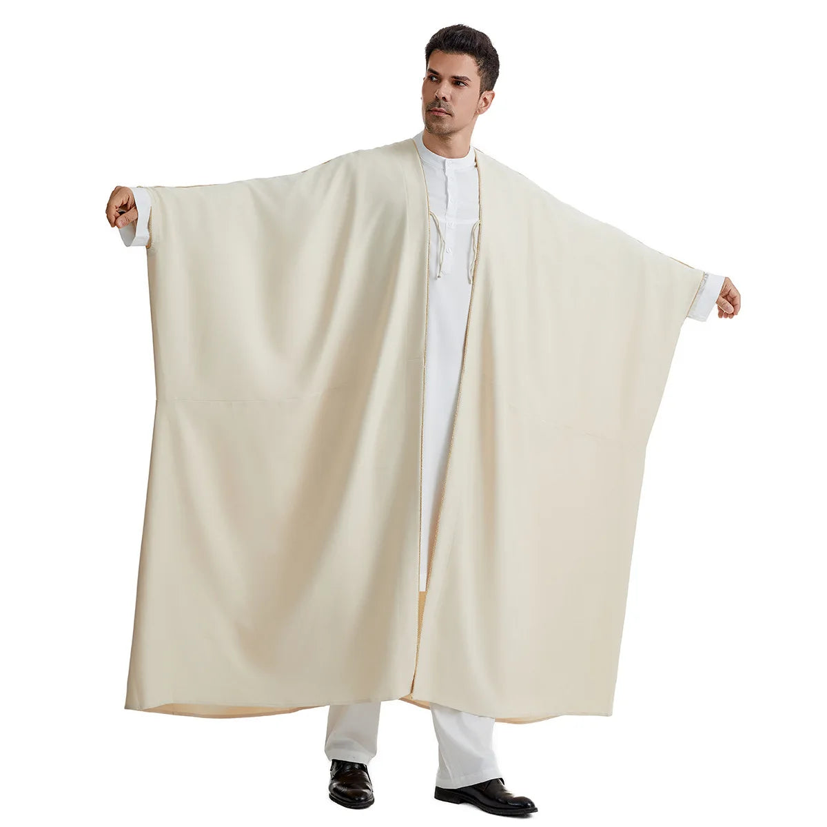 Ramadan Djellaba Eid Abayas Prayer Kaftan Men Muslim Open Abaya Turkey Arabic Cardigan Robe Morocco Jubba Thobe Islam Dishdasha