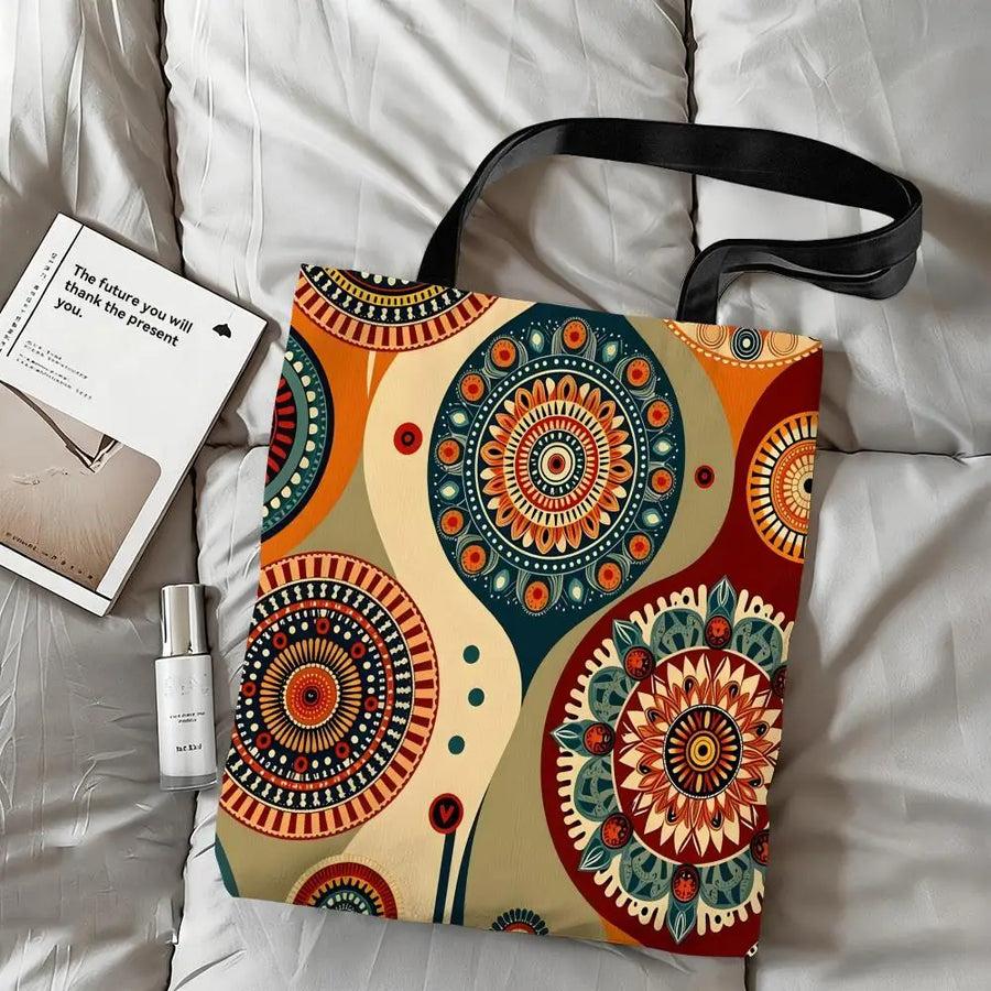 Persian Gardens – Classical Art Pattern Canvas Shoulder Tote