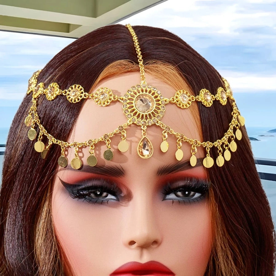 Gold of the Maharaja – Indo-Arabic Bridal Head Chain for the Muslim Woman in America