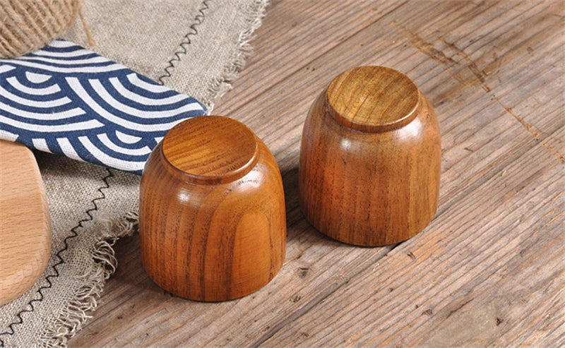 Handmade Spruce Wood Cups – Natural Big Belly Mug for Tea, Coffee & Milk