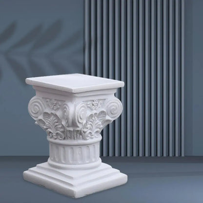 Jerash-Style Column Pedestal – Ancient Jordanian Architecture Statue for Home & Garden