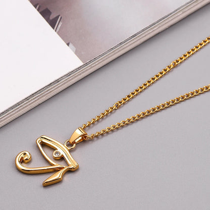 Horus Eye & Eagle Head Pendant – Egyptian Guardian Necklace for Men & Women