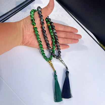 New Handmade Beaded Tassel Trayer Beads Bracelet,Muslim 10mm.Tasbih 33 Beads Islam Prayer Rosary Islamic Eid Ramadan Gift