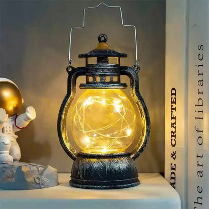 Candle Holders lantern for Table Retro Flameless Lamp Desktop Candlestick Chandelier Christmas New Year Home Decor