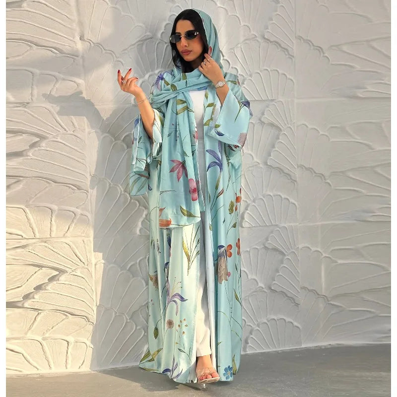 Eid in America – Saudi Nida Abaya with Scarf for the Muslim Woman