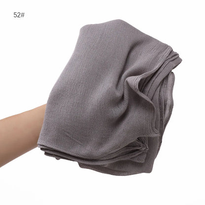 The Crinkle Rayon Hijab – Effortless Elegance, All-Day Comfort